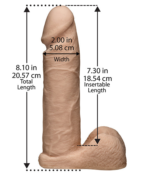Arnés Ultra 2 con Pene Ultraskyn de 20 cm - Blanco