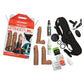 Dildo vibrador Vac-U-Lock | Conjunto de Dildo Strap On de doble densidad color caramelo con control remoto inalámbrico