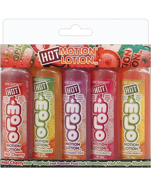 Kit de Lociones Calientes con Movimiento - Sabor Surtido de 1 oz, Paquete de 5