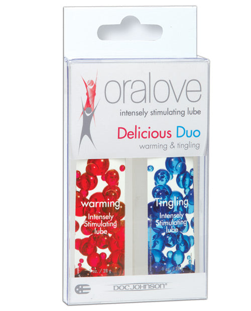 Lubrifiant Oralove Delicious Duo - Chaud & Picotant