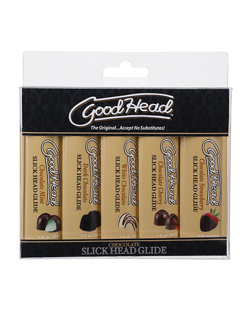 GoodHead Chocolat Slick Head Glide - Lot de 5 saveurs assorties