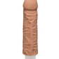 Doc Johnson Dildo Realista | Dildo Grande de 17.78 cm | Dildo Vibrador Shakin | Dildo Grande Color Caramelo