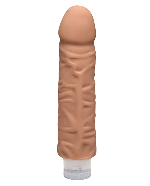 Doc Johnson Dildo Realista | Dildo Grande de 17.78 cm | Dildo Vibrador Shakin | Dildo Grande Color Caramelo