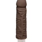 Doc Johnson Dildo Realista | Dildo Grande de 18 cm | Dildo Vibrador Shakin | Dildo Grande Color Chocolate