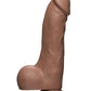 Doc Johnson Dildo Realista | Dildo Grande de 10.5" Caramelo | Dildo Grande Master D con Testículos