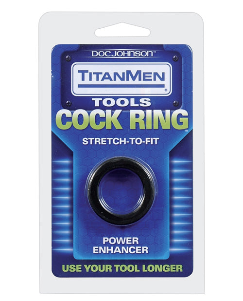 Anillo para pene Titanmen Tools - Negro