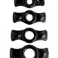 Juego de anillos para pene Titanmen Tools - Negro