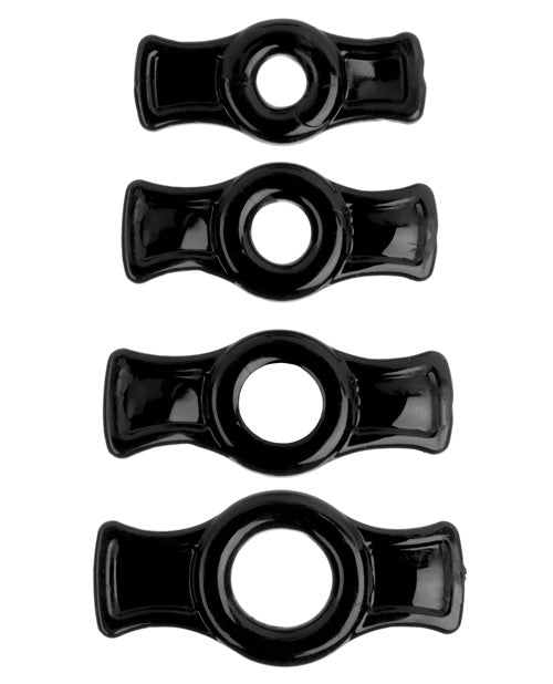 Juego de anillos para pene Titanmen Tools - Negro