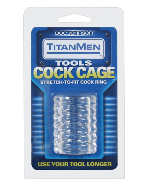 Jaula de castidad Titanmen Tools - Transparente