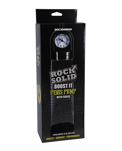 Bomba de Pene Rock Solid Boost It con Manómetro