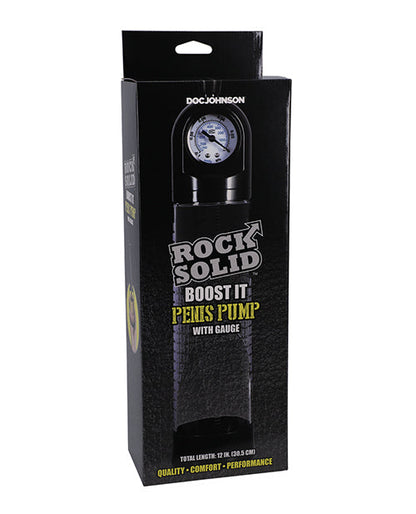 Bomba de Pene Rock Solid Boost It con Manómetro