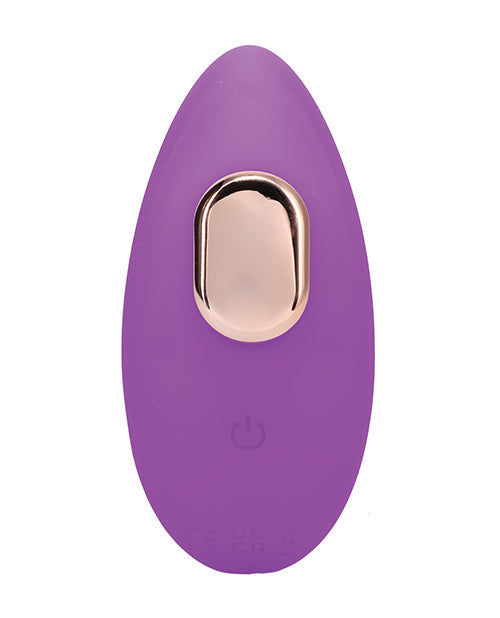 Vibrador de bragas con mando a distancia y bolsa - Morado