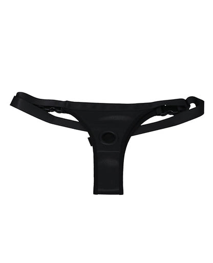 En un arnés y consolador Bag - Negro