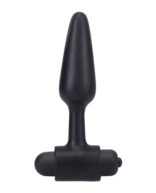 En una bolsa, vibrador anal de 10 cm - Negro