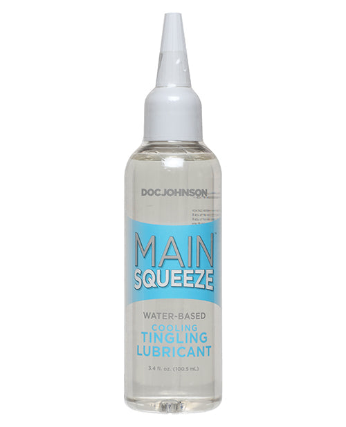Lubrifiant à base d'eau effet rafraîchissant/picotant Main Squeeze - 100 ml