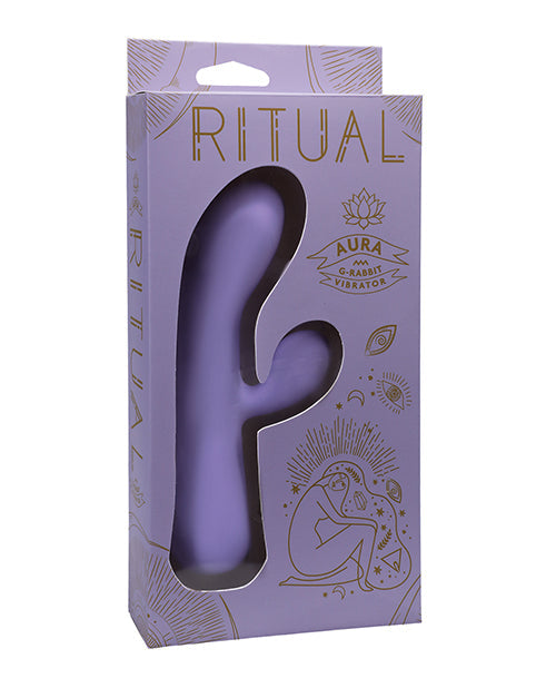 Vibrador de punto G RITUAL | Vibrador Rabbit recargable Aura | Vibrador de clítoris de silicona lila | El mejor vibrador para mujeres