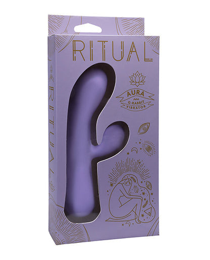 Vibrador de punto G RITUAL | Vibrador Rabbit recargable Aura | Vibrador de clítoris de silicona lila | El mejor vibrador para mujeres