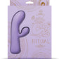 Vibrador de punto G RITUAL | Vibrador Rabbit recargable Aura | Vibrador de clítoris de silicona lila | El mejor vibrador para mujeres