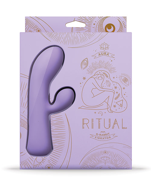 Vibrador de punto G RITUAL | Vibrador Rabbit recargable Aura | Vibrador de clítoris de silicona lila | El mejor vibrador para mujeres