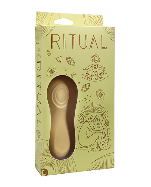 Vibreur Pulsant RITUAL Sol Rechargeable en Silicone - Jaune