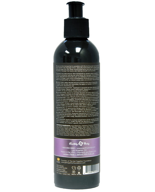 Lotion de massage au chanvre Earthly Body - Lavande 236 ml