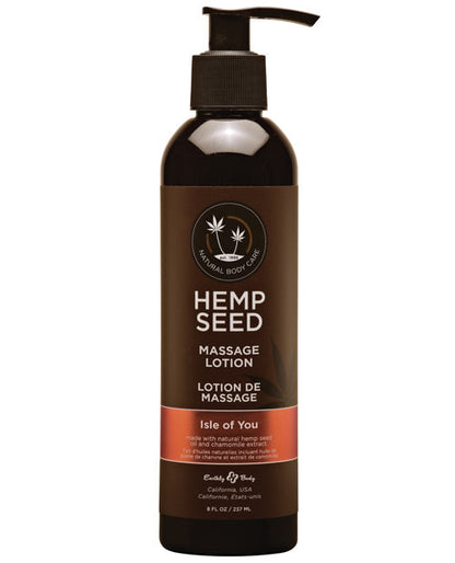 Loción de Masaje con Semillas de Cáñamo Earthly Body - 8 oz Isle of You