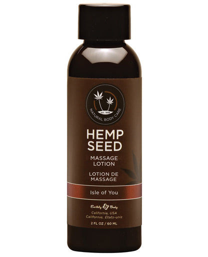 Loción de masaje con semillas de cáñamo Earthly Body - 2 oz Isle of You