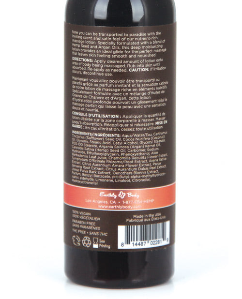 Loción de masaje con semillas de cáñamo Earthly Body - 2 oz Isle of You
