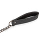 Collar de polipiel Easy Toys con cadenas para pezones - Negro