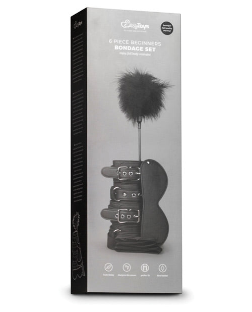 Set de Bondage Easy Toys para Principiantes de 6 Piezas - Negro
