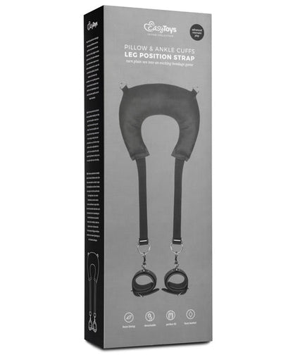 Easy Toys Correa de Posicionamiento para Piernas con Almohada y Tobilleras - Negra