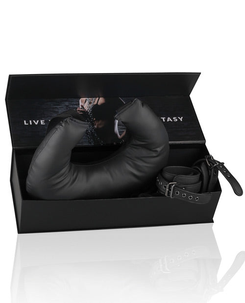 Easy Toys Correa de Posicionamiento para Piernas con Almohada y Tobilleras - Negra