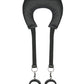 Easy Toys Correa de Posicionamiento para Piernas con Almohada y Tobilleras - Negra