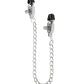 Pinzas de pezón Easy Toys con cadena - Plateado