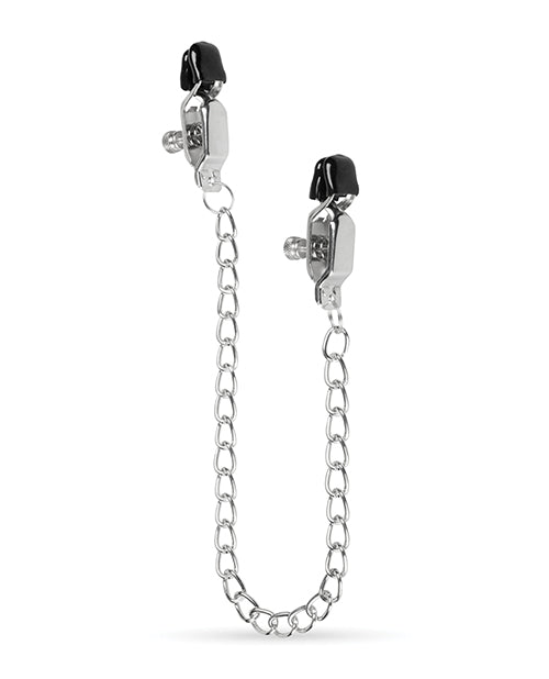 Pinzas de pezón Easy Toys con cadena - Plateado