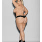 Euphoria Body Dentelle Col V Profond Noir Grande Taille