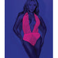 Euphoria Nuisette Teddy Rose Néon Profond Échancré Unique