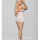 Euphoria Hot & Ready Ensemble Infirmière Chemise, Ras-du-cou, Coiffe & Tanga Blanc/Rouge T/U