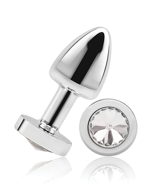 Gemsations 2" Beginners Bling Bling Metal Anal Plug - Plateado