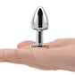 Gemsations 2" Beginners Bling Bling Metal Anal Plug - Plateado