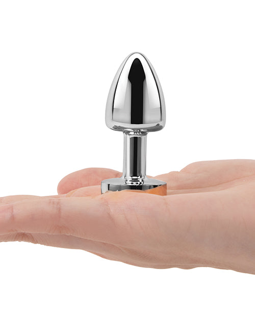 Gemsations 2" Beginners Bling Bling Metal Anal Plug - Plateado