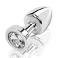 Gemsations 2" Beginners Bling Bling Metal Anal Plug - Plateado