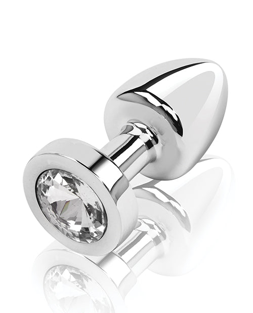 Gemsations 2" Beginners Bling Bling Metal Anal Plug - Plateado
