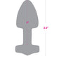Gemsations 2" Beginners Bling Bling Metal Anal Plug - Plateado