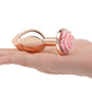 Gemsations Kit de entrenamiento con plug anal Rose Metal oro rosa