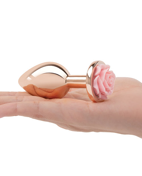 Gemsations Kit de entrenamiento con plug anal Rose Metal oro rosa