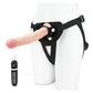 Lux Fetish Dildo Vibrador Realista de 8.5" con Arnés y Correa