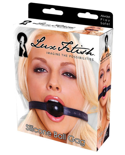 Bâillon boule en silicone Lux Fetish