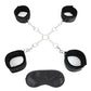 Lux Fetish Deluxe Chaînes Hogtie avec 4 menottes universelles douces