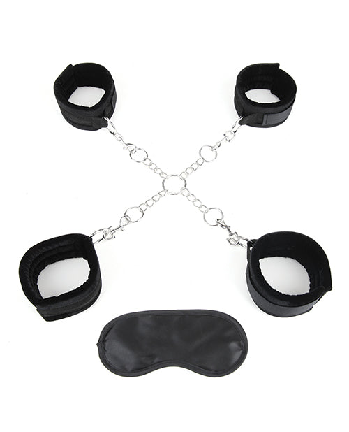 Lux Fetish Deluxe Chaînes Hogtie avec 4 menottes universelles douces